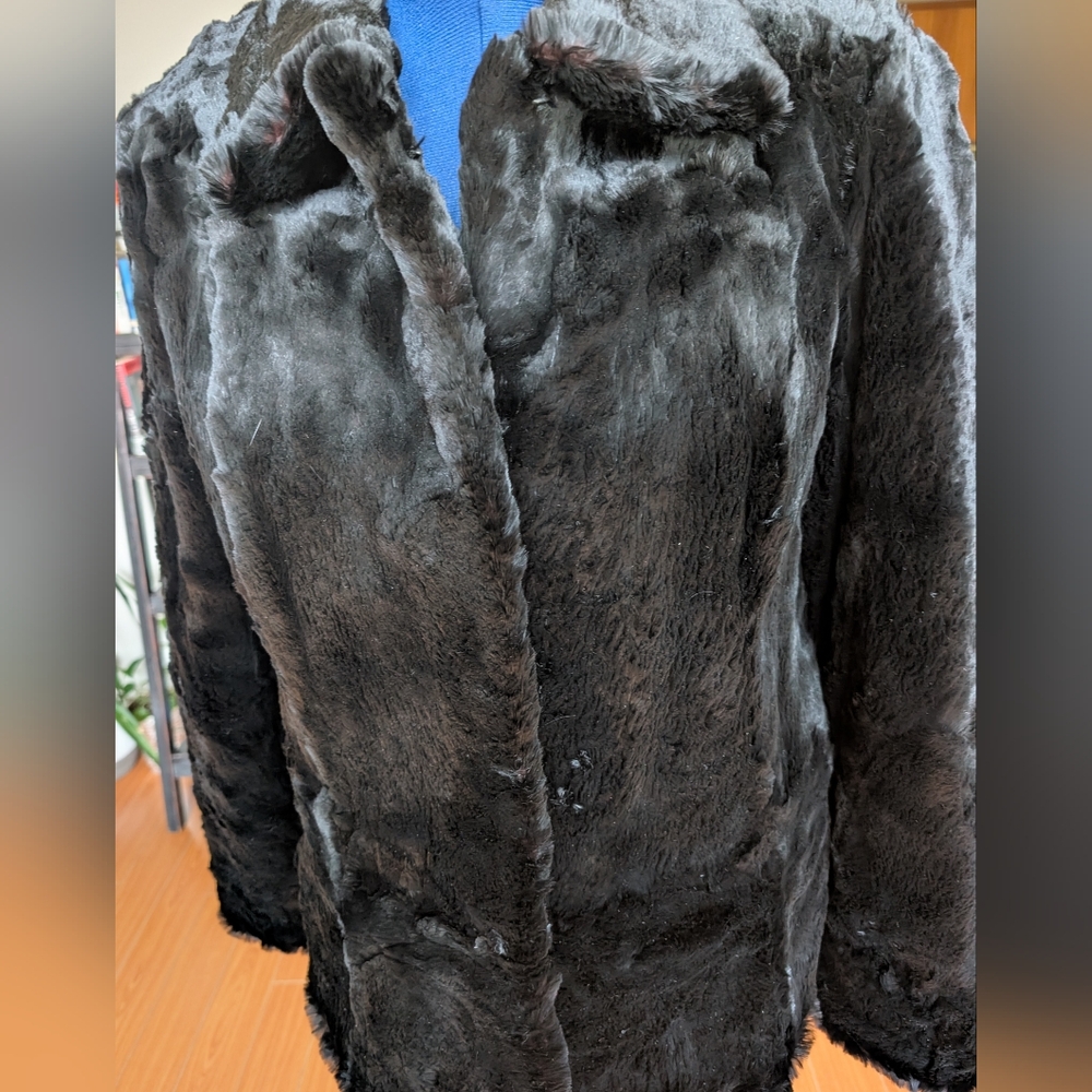 Luxurious Black Fur Coat